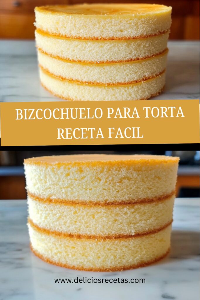 Bizcochuelo para Torta pin