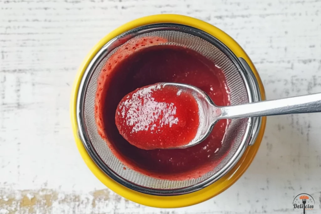 Coulis de Rojos Casero paso 5