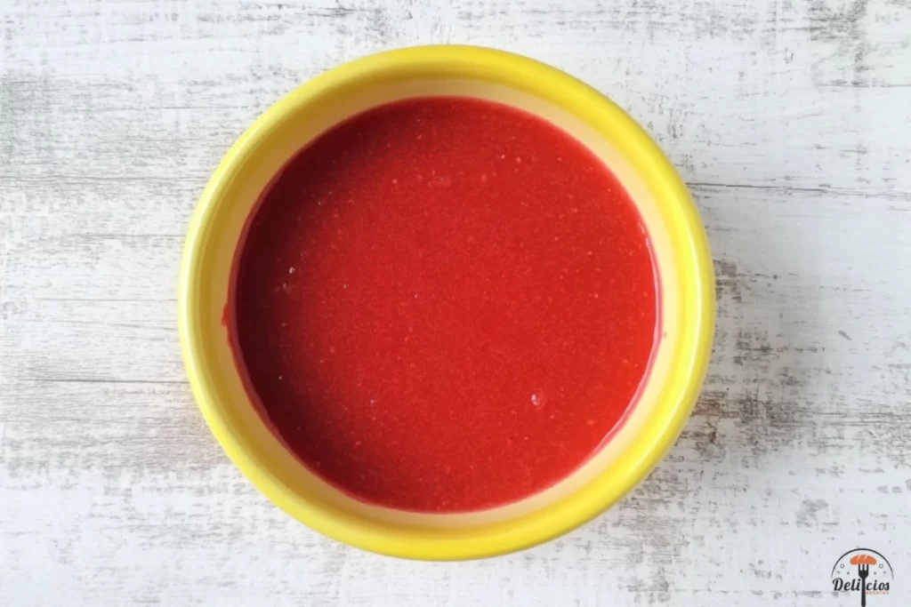 Coulis de Rojos Casero paso 6