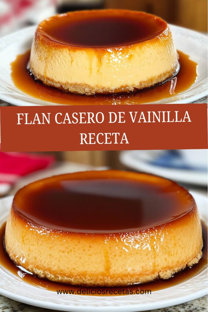 Flan Casero de Vainilla pin