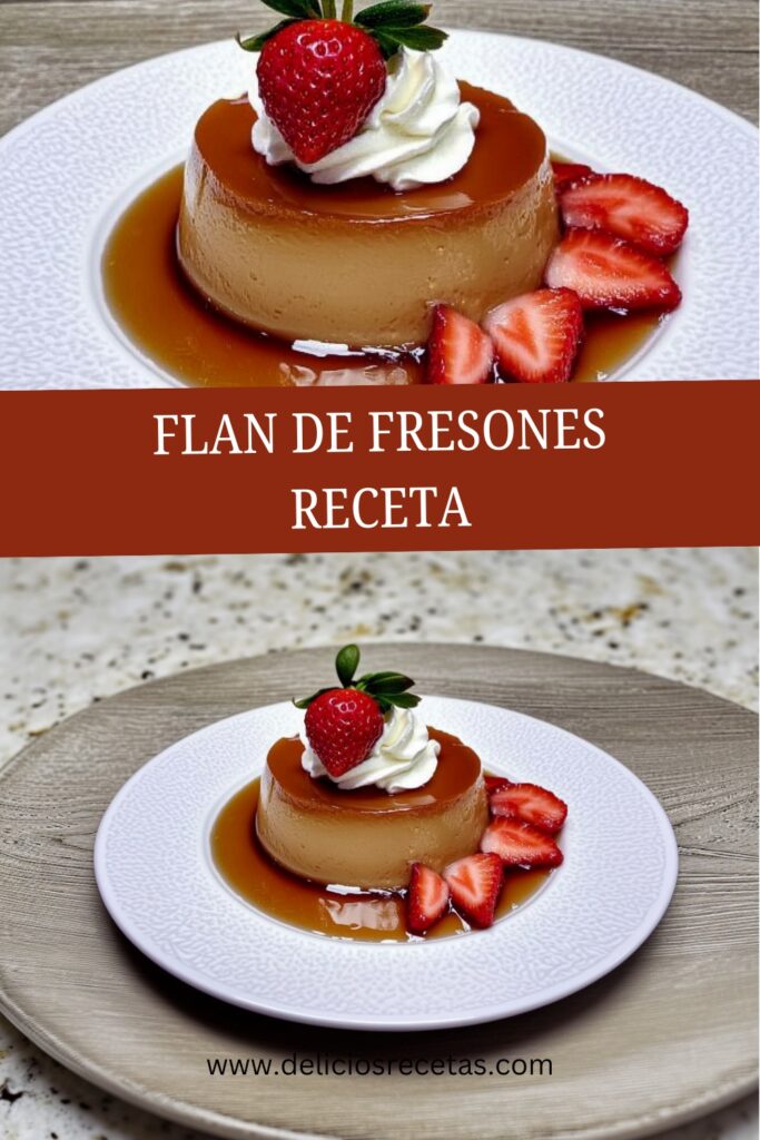 Flan de Fresones pin