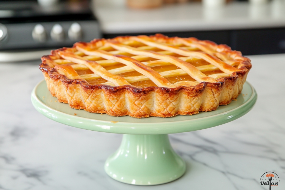 Pastafrola con aceite en 4 pasos imagen