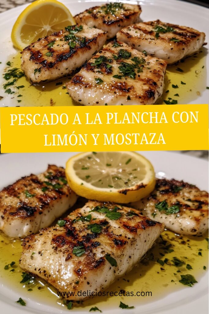 Pescado a la Plancha con Limón y Mostaza pin