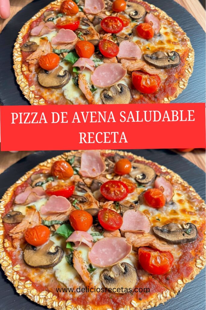 Pizza de Avena Saludable pin