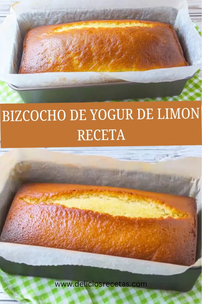 bizcocho de yogur de limon pin