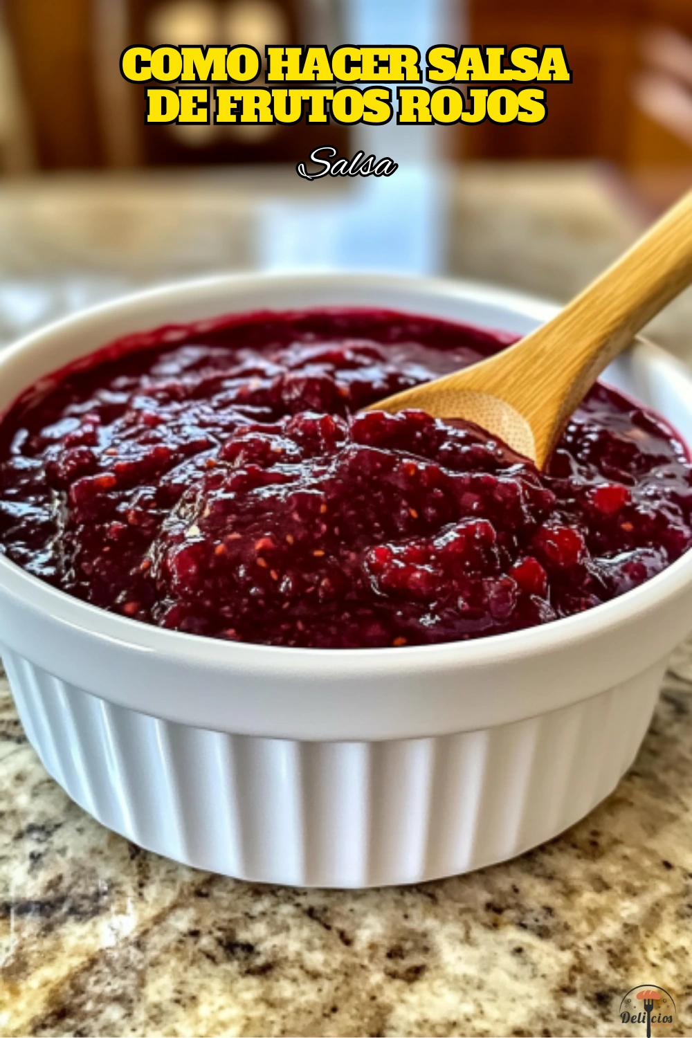 como hacer salsa de frutos rojos