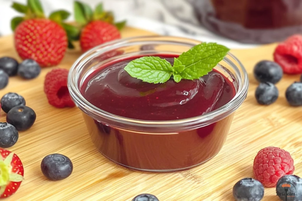 coulis de frutos rojos futo