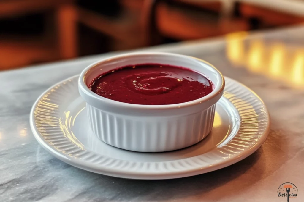 salsa de frutos rojos para postres imagen