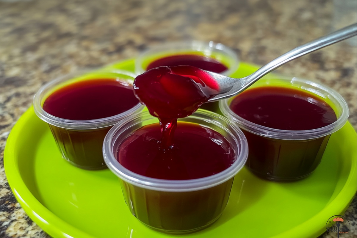 coman gelatina de Flor de Jamaica imagen