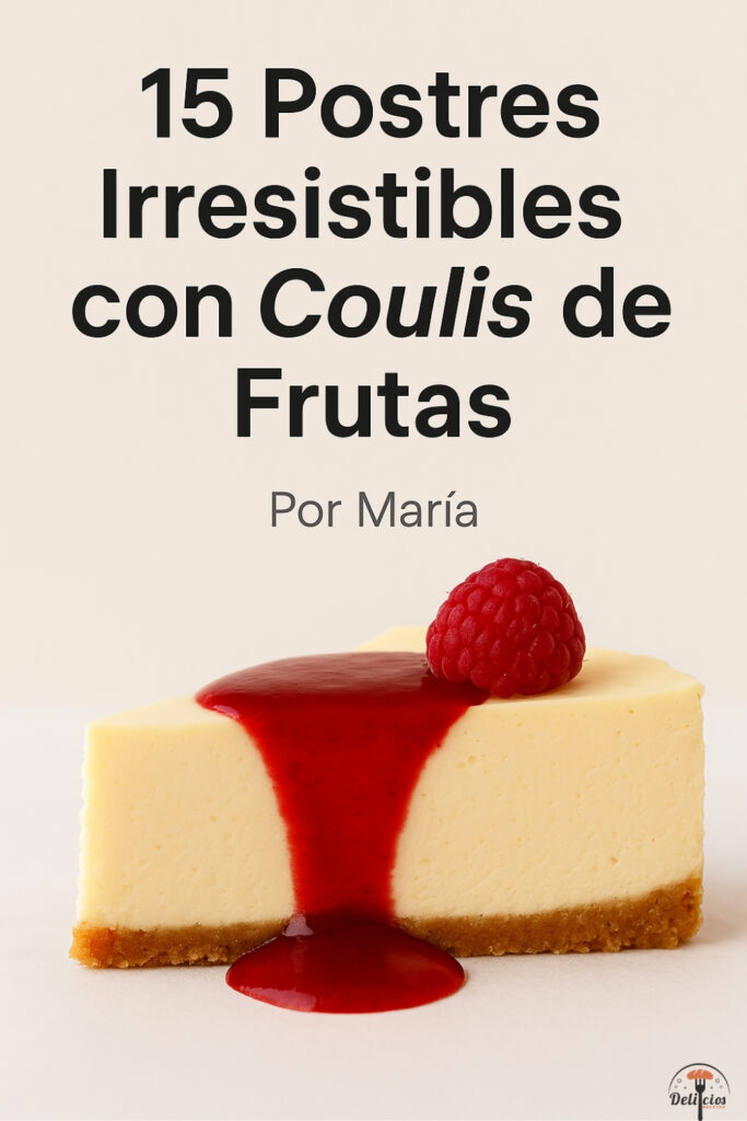 15 Postres Irresistibles con Coulis de Frutas