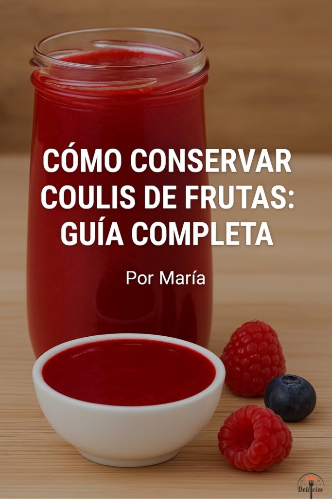 Cómo Conserva coulis de frutas