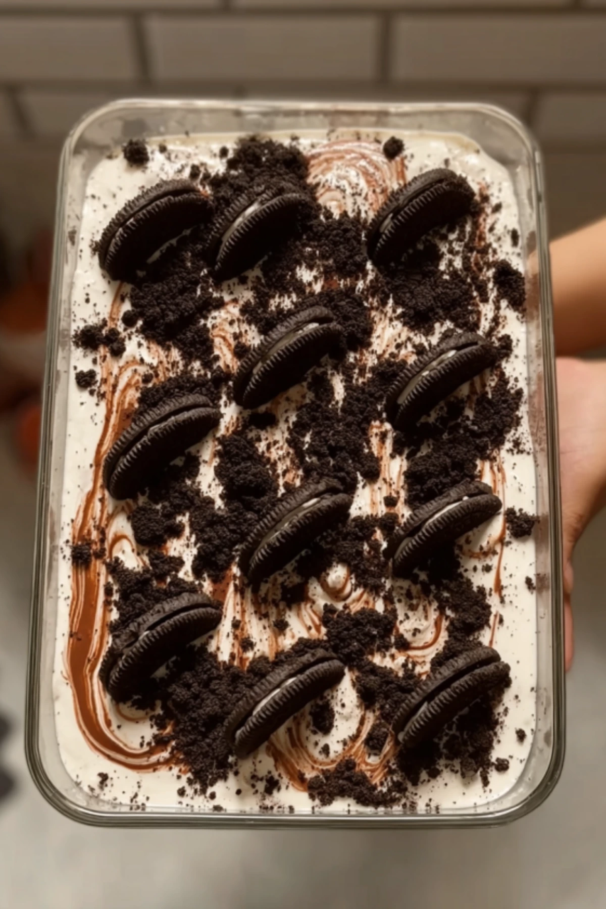 receta de tarta de queso Oreo japonesa sin hornear